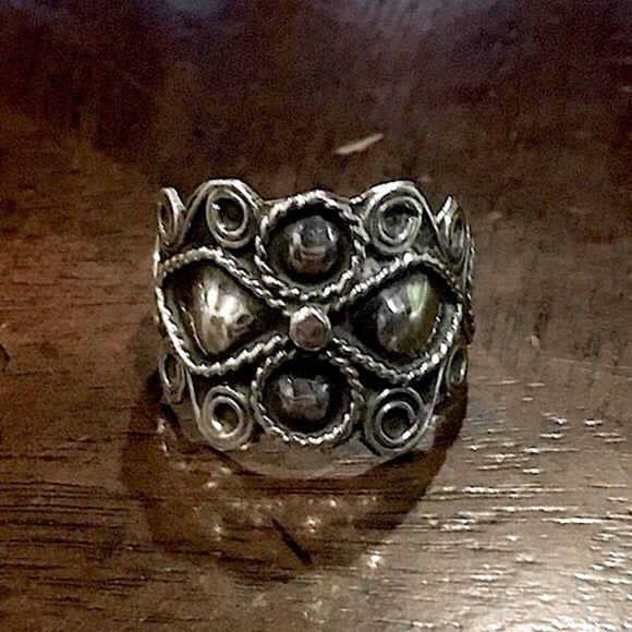 TAXCO Mexican Sterling Silver Mexican Ring Sz 6 - Picture 1 of 8